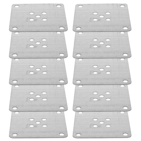 Heavy Duty Sofa Leg Mounting Brackets 10 Pack furniture hardware plates, 12mm thick steel, sturdy and reliable support for couches.