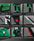 Features of 2 In 1 Electric Pole Saw For Tree Trimming Cordless Polesaw And 8 Inch Mini Chainsaw With Extension Pole