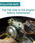 Coleman KT196 CK196 T Go Kart Drive Belt installation on torque converter close-up, focus on correct orientation.