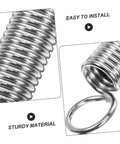 Two Pairs Of Heavy Duty Extension Spring Kits For Micro Tiller Offer Super Easy Swap Stable Support And Optimal Safety With Broad Compatibility Across Various Agricultural Machines For A Smooth Farming Ride, silver steel springs