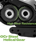 SCX30 Brushless Motor And Transmission Upgrade Kit With 25A ESC 3500KV Outrunner, close-up of 40Cr steel helical gear