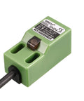 Inductive Proximity Sensor Switch PNP NO DC 5-30V 3-Wire 200mA 4mm Sensing for metal work and DIY projects, green casing.