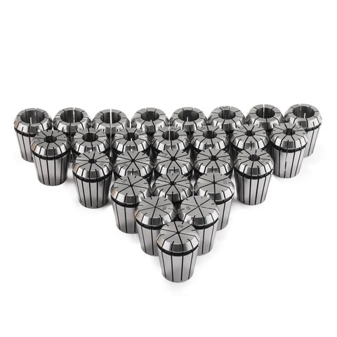 26 Piece ER32 Spring Collet Set For CNC Engraving Milling Lathe Tools 1/32 To 13/16 Inch Range Beefy 40Cr Spring Steel