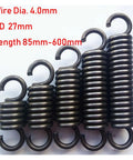 Heavy Duty Stainless Steel Tension Extension Springs, High Strength 65Mn Metal Coils With Custom Lengths for garage doors, 27mm OD.