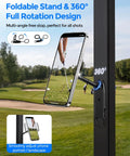 Universal Magnetic Golf Cart Phone Holder With 360 Degree Rotating Mount showing phone display on golf course