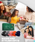Bluetooth Beanie With Light USB Rechargeable LED Headlamp Winter Hat in gift boxes, variety of colors, festive occasions
