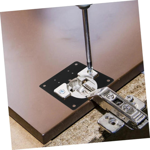 Six Pack Kitchen Cabinet Hinge Repair Plates Kit With Quick Install For Durable Cabinet Doors Easy Secure Attachment