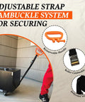 Handle And Haul Two Handle Moving Straps With Cam Buckle Adjustable System for lifting heavy object outdoors, cam buckle details