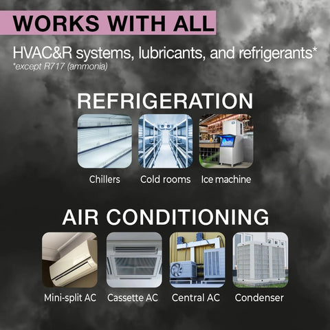ERRECOM Extreme Ultra A/C leak-stop cartridge for HVAC/R up to 6 tons; 0.2 fl oz with 1/4 and 5/16 SAE adapters