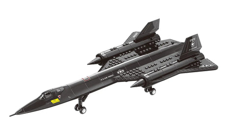 SR 71 Blackbird Jet Building Block Set For Kids And Adults, 184 Pieces, spy plane model blocks with realistic design