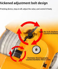 Retractable Tool Balancer With Self Locking Design, 1.5m Wire Rope, Heavy Duty Hook, Adjustable Hanging Retractor, 50-60kg Capacity, Aluminum Alloy Shell, Light Yet Tough Pro Grade Workshops close-up of adjustment bolt