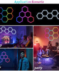 Application scenarios of Hexagon LED Garage Light With Remote Control RGB Color Changing Panel Ceiling Light Waterproof