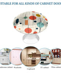 Top Notch Modern Mid Century Round Cabinet Knobs With Included Screws For Kitchen Drawers And Furniture Slick Hardware Upgrade No Sweat Easy Setup Set Of Two decorative round knob with colorful patterns for cabinet doors.