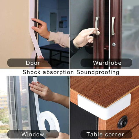 Top Shelf Eva Foam Tape White Super Sticky Cushion Roll Weatherproof Sealing Strip Heavy Duty Gasket for Door and Window use.