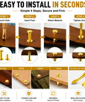 Easy installation steps for Solid Chicago Screw Assortment Kit With 90 Complete Sets Across 6 Essential Sizes M5 Binding Posts.