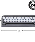 All Weather Golf Ball Tray For Hitting Mats 24 Ball Capacity Universal Fit That Locks Under Any Mat Heavy Duty Polymer Organizer