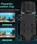 Beefy 1587 GPH Submersible Pond Pump With 55W Motor Delivers Strong Flow For Koi Ponds Fountains Waterfalls Aquariums And Hydroponics Ultra Quiet Operation Sixteen Point Five Foot Lift Includes 3 Nozzles Long Power Cord with 4 powerful suction cups.