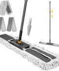 Score A Spotless Shine Daily With This Beast Mode 36 Inch Commercial Dust Mop Featuring A 62 Inch Adjustable Handle And Three Dense Washable Inserts For Easy Cleanin Across Hard Floors.