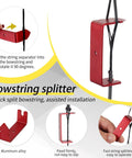 Recurve Bow String Silencers Kit With Fur Arrow Rest And Adhesive Bow Limb Silencers, String Splitter for easy bowstring installation