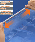 Tough As Nails Heavy Duty Clear Tarp 6 X 12 Ft showing thickened design and reinforced edging, durable for outdoor use.