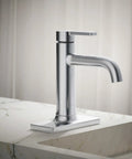 Venza No Fuss Single Handle Bathroom Sink Faucet With Clicker Drain And 1 Hole Installation, Delivers Steady 1.0 GPM Flow In Polished Chrome