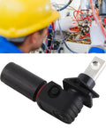 Close-up of Solid Snag M8 Battery Connector Pair For EV Storage With Two Hundred Amp Surge Guard and Smart Reverse Polarity Lock.