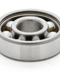 Top Shelf 608 Open Style Deep Groove Radial Ceramic Ball Bearings Bulk Pack Of One Hundred Silicon Nitride Rings Measuring 8 By 22 By 7 Mm close-up view