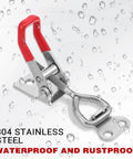 4 Pack Toggle Latch Clamp Set 304 Stainless Steel Quick Release Latches With 396 Lbs Holding Capacity, waterproof, rustproof