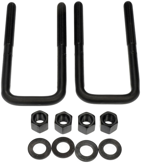Rear Leaf Spring Axle U Bolt Kit For Select Nissan And Toyota Models, Tough As Nails Hardware, showing bolts and washers