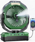 Beast Portable Misting Fan With 36000mAh Battery, Four Speed Settings, Three Timers, Two Light Modes, 460ml Tank
