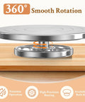 Yncotte 12-inch double-sided pottery wheel on aluminium alloy turntable with 360° rotation