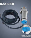 8mm Detection Range Inductive Proximity Sensor Switch Shielded For Industrial Grade Use 110 220V AC 3 Wire NO NC With LED Indicator