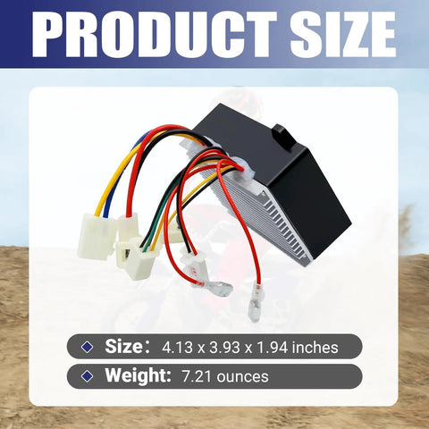 Replacement 24V 4 Wire Electrical Controller For Razor MX350 MX400 V33 Plus Version 33 And Up This High Output Module Delivers Smooth Throttle Response For Electric Scooters Pocket Bikes Dirt Bikes And Mini Rides ROHS Compliant