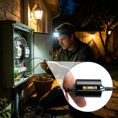 Heavy Duty Underground Wire Splice Kit Bundle Featuring Two Pieces Heat Shrink Tubing And Two Solid Connectors For Direct Burial Outdoor Wiring And Waterproof Sealing To Keep Your Connections Fresh And Secure, outdoor wire splice close-up