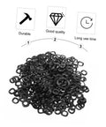 500 Pack Wave Washers Kit Spring Steel Compression Type Elastic Gaskets For Thrust Applications Prevent Loosening And Reduce Friction, black wave washers pile