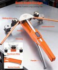 VEVOR Ratcheting Tubing Bender Kit For Copper And Aluminum 1/4 To 7/8 Inch showing aluminum alloy housing and precise sliding design.