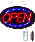 Led Open Sign 23 By 14 Inch With Remote Control Ultra Bright Customer Magnet Electric Display Light Two Modes Flashing