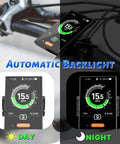 Ebike Display DPC18 For BBS01B BBS02B BBSHD UART Version Mid Drive Motor with auto backlight day and night modes.