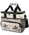 Desert Cowboys Insulated Lunch Bag With Shoulder Strap For Picnics Hikes Camping And Work On The Go 15L Capacity