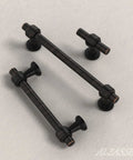 Oil Rubbed Bronze Cabinet Knobs 1.9 Inch 49mm Solid Straight Bar Hardware 10 Pack For Cabinets And Drawers Durable Zinc Alloy Construction