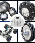 Motor Shaft Coupler With Aluminum Flange Connector And Key Lock Slot For No Slip Secure Power Transfer Through High Speed Turns And Rugged Terrain In Models For Great Torque And Durable All Weather Performance, aluminum 1/2 in flange coupler on RC wheel hub