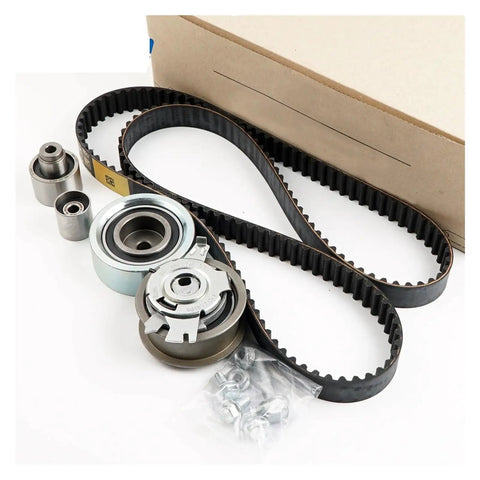 Timing Belt Kit For VW Audi 2.0 TDI EA288 Engine OE 03L198119F Delivers Long Life Minimizes Noise By Resists Heat And Damage Super Long Term Performance Zero Loud Noise Keeps It Running Smooth As Silk. 5-piece set with belt, pulleys, and bolts