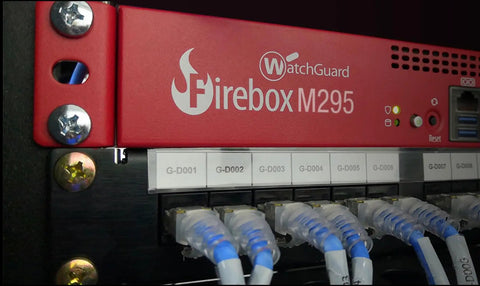 Level Up Your Branch Setup With This Top Shelf Rackmount Firewall Packing Four Two Point Five Gbps Ports And Two Ten Gbps Fiber Slots Plus Three Year Rock Solid Threat Defense License, showing detailed ports and branding.