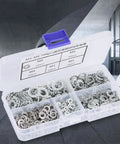 Heavy Duty Galvanized Serrated Lock Washer Set 700-Piece Fastening Kit for Automotive Marine and Home Appliances M3-M8