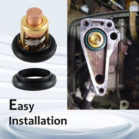 Thermostat With Gasket For Johnson Evinrude 5-235 HP Outboard Motors Replacement 5005440 8330720 777260 Built To Last Heavy Duty Stainless Steel And Copper Heat Resistant Seal