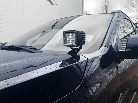 Heavy Duty Steel A Pillar Ditch Light Mounting Bracket For Lexus GX470 2003 2009 Built Tough installed on vehicle