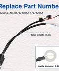 Direct Fit Beefed-Up Fuel Pump Relay Wiring Kit For Dodge Durango 2012 2013 Grand Caravan 2011 Town And Country 2011 Jeep Grand Cherokee 2012 2013 And Related Models OEM Grade Copper Wiring Plug And Play Relay Harness For Reliable Fuel System showing relay and dimensions.