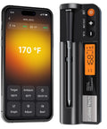 Long Range Wireless Meat Thermometer For Smoker And Grill With Dual Probes, 750ft Bluetooth Reach, LCD Base Station Display
