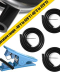 Upgraded High Temp Silicone Vacuum Hose Kit For Your Ride Includes 3 Sizes 4Mm 6Mm And 10mm Inner Diameter Plus 5 Ft Black Rubber Tubing Heavy Duty Wall Thick For Engine Bay Performance Projects That Feel Sweet, black coiled hoses and cutter