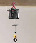 2 In 1 Electric Hoist Winch With 1100 Lb Capacity And 1500W Power Portable Winch Crane for factory use, hanging from support